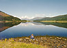 Calm sea and sky at Loch Leven